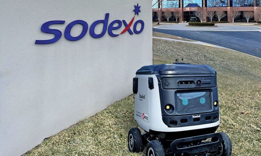 Cutline: Sodexo — likely story. Nice try, Darth Vader.
