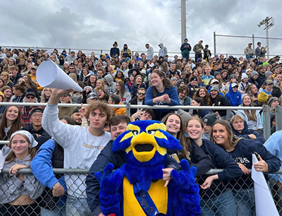 “Everyone deserves support and love,” Brad Heap said. “I wanted to bring together a group of people who can spread the message and excitement.” (Photo used with permission from Blugold Hype Squad)