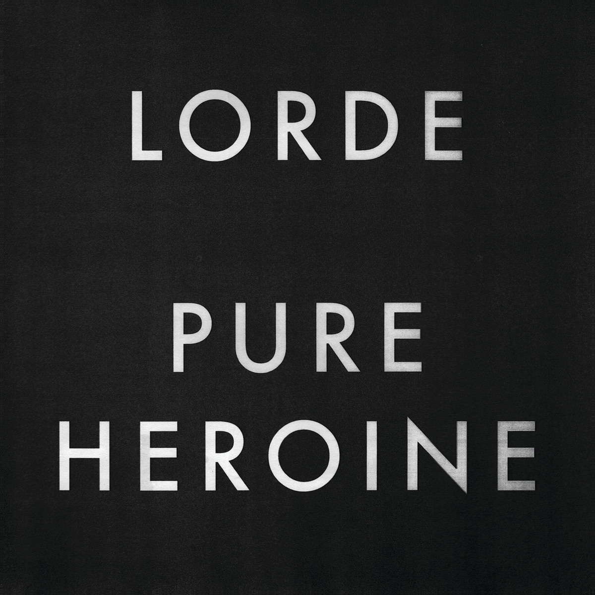  This is the album cover for Lorde’s “Pure Heroine.”
