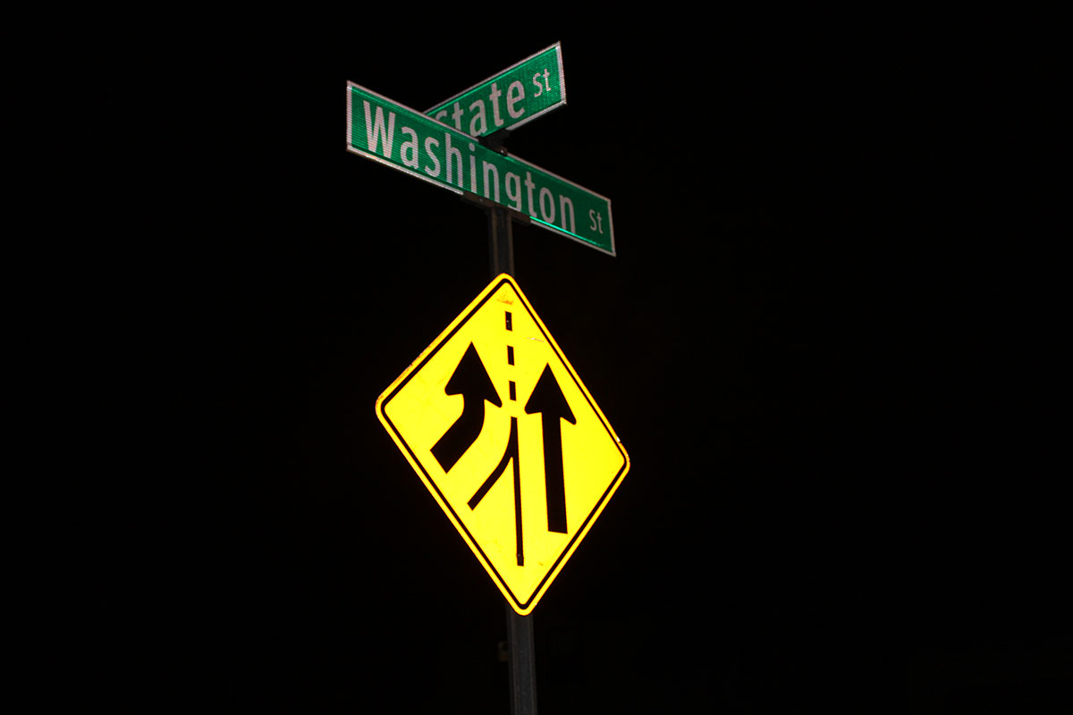 On Washington and State, discussions were had on the safety of the intersection.