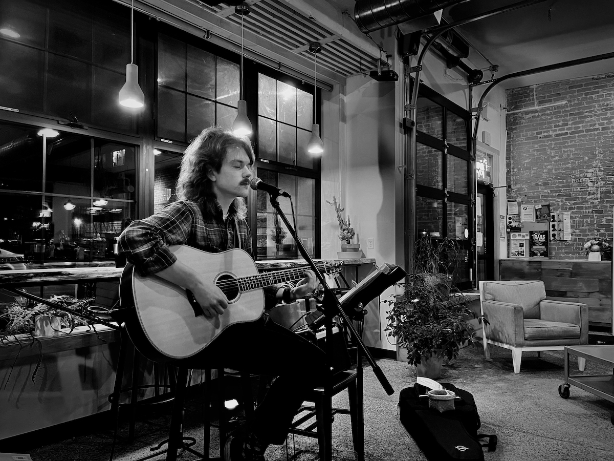 Declan Melchoir performing in front of SHIFT last Friday