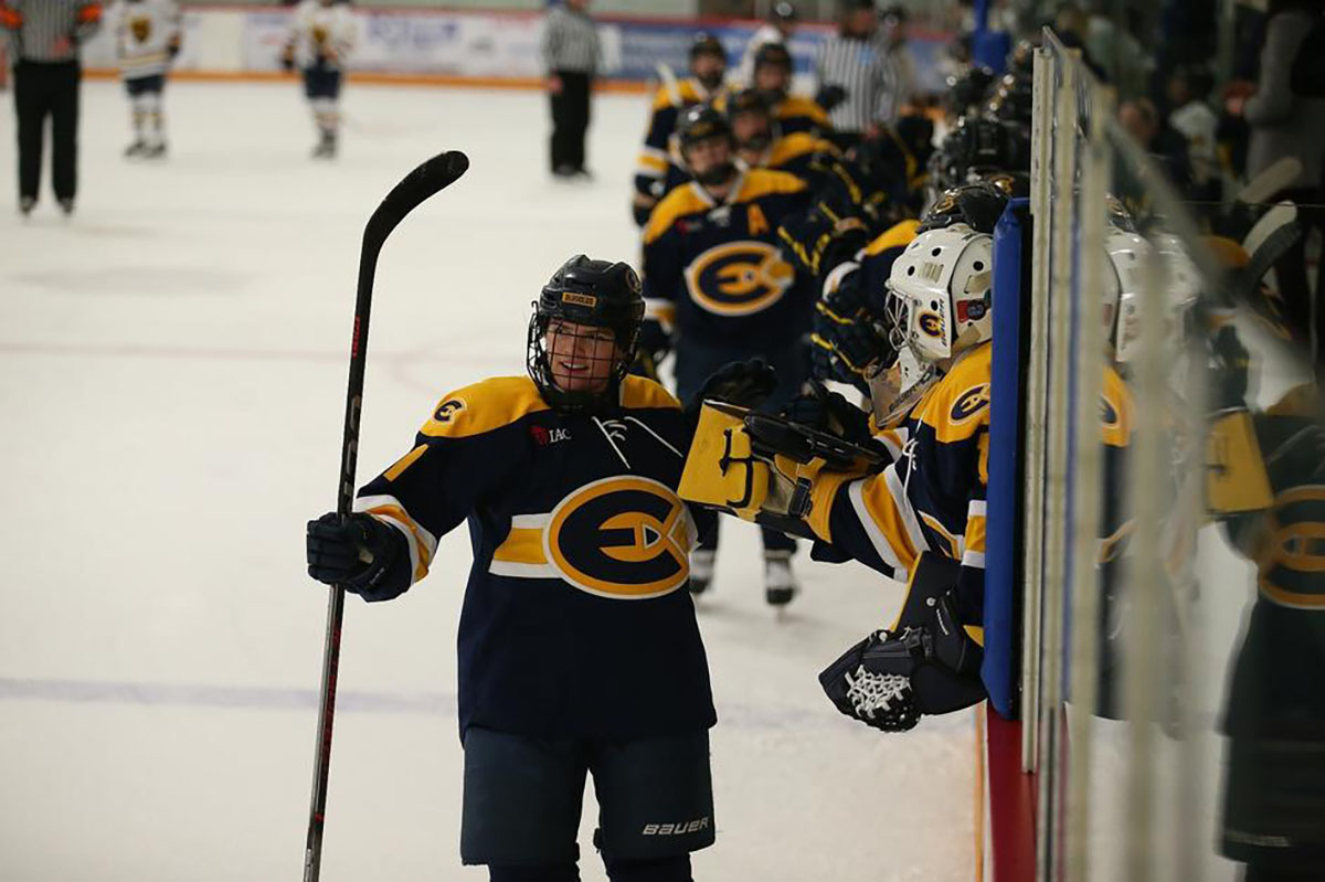 Hockey finished the calendar year with a win. (Photo by Ryan Coleman)
