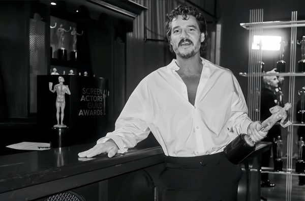 Pedro Pascal’s Instagram post with his trophy. (Photo from Gavin Bond Photography)
