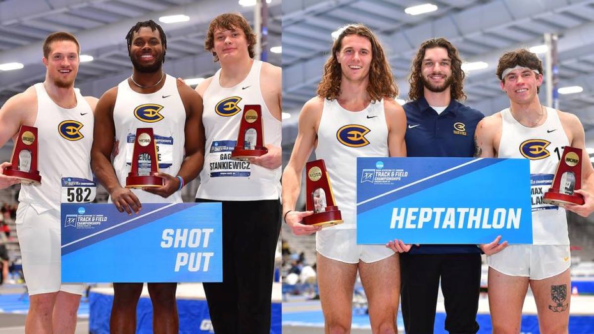 Mitch Stegeman and Yakob Ekoue finish the indoor season as national champions.
Photo used with permission from Keith Lucas.