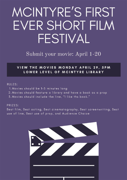 A promotional poster for the short film festival.