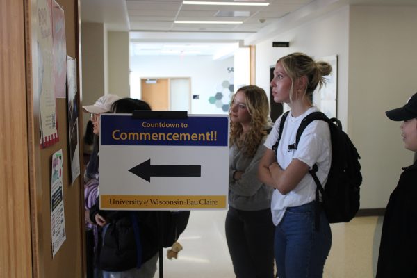 The UW-Eau Claire Commencement Office held a drop-in event for graduating students to prepare for the May 18 spring commencement.