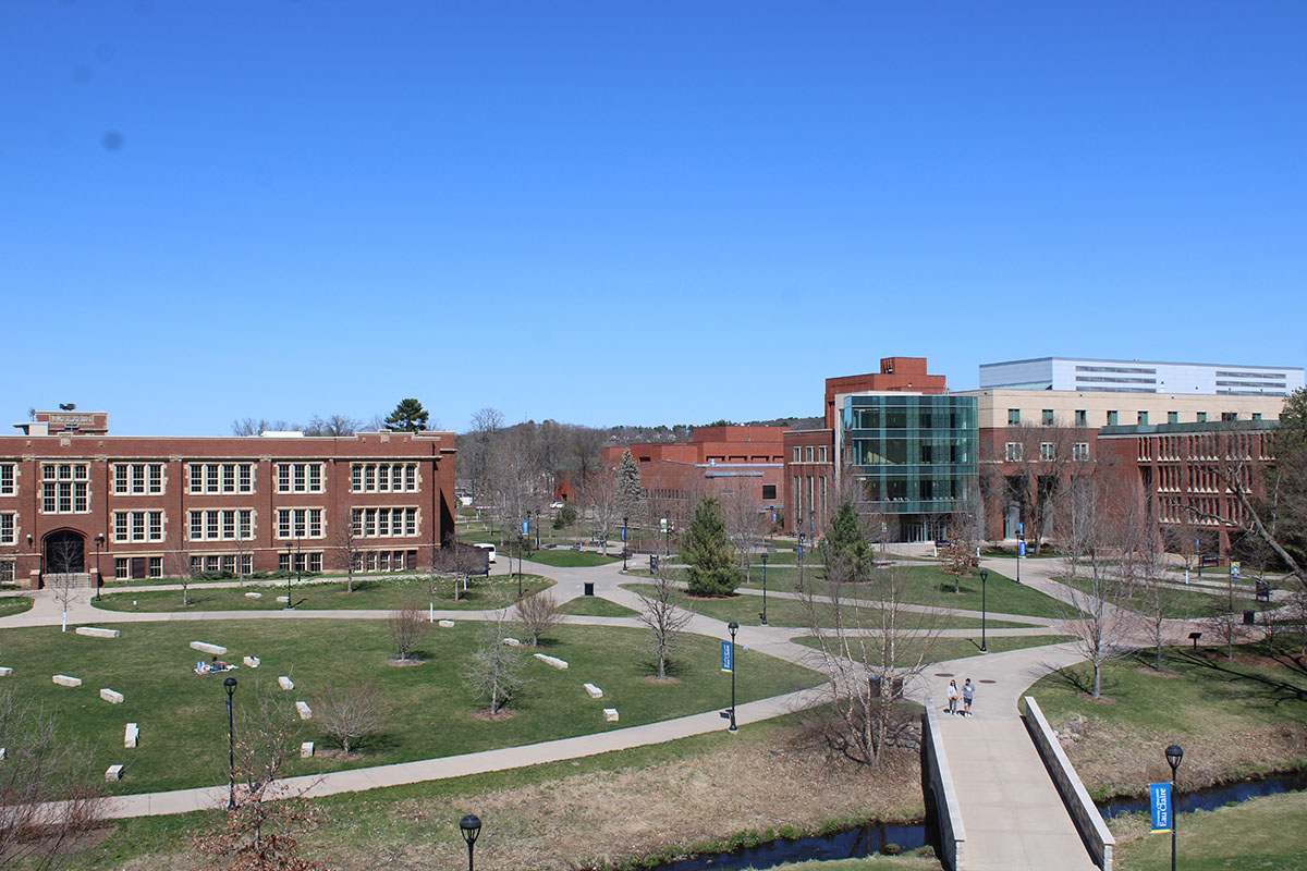 The campus mall brings more students outside to experience a silver ranked sustainable campus.