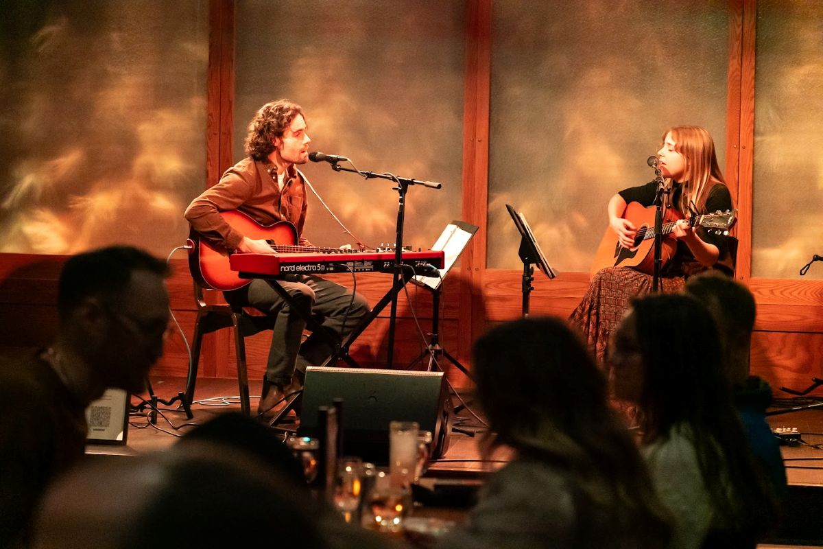 Flutes & Low debuted new songs and folk covers at The Lakely. (Aaron Schye)
