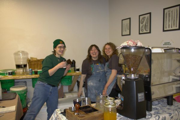At the door, visitors were welcomed with free coffee and an excited team of workers ready to celebrate the birthday of their beloved pottery business.